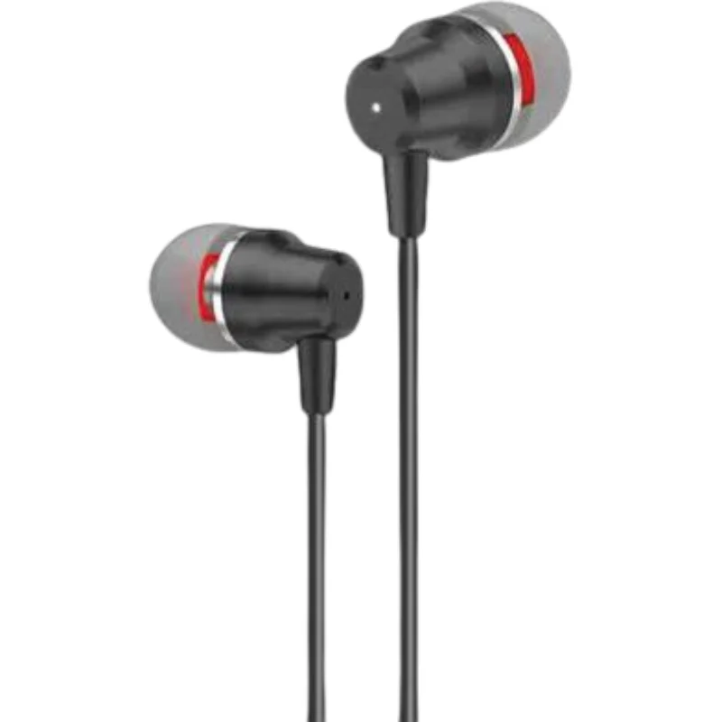 FONENG T52 In-Ear Metal Wired 3.5mm Earphone with Mic – Black
