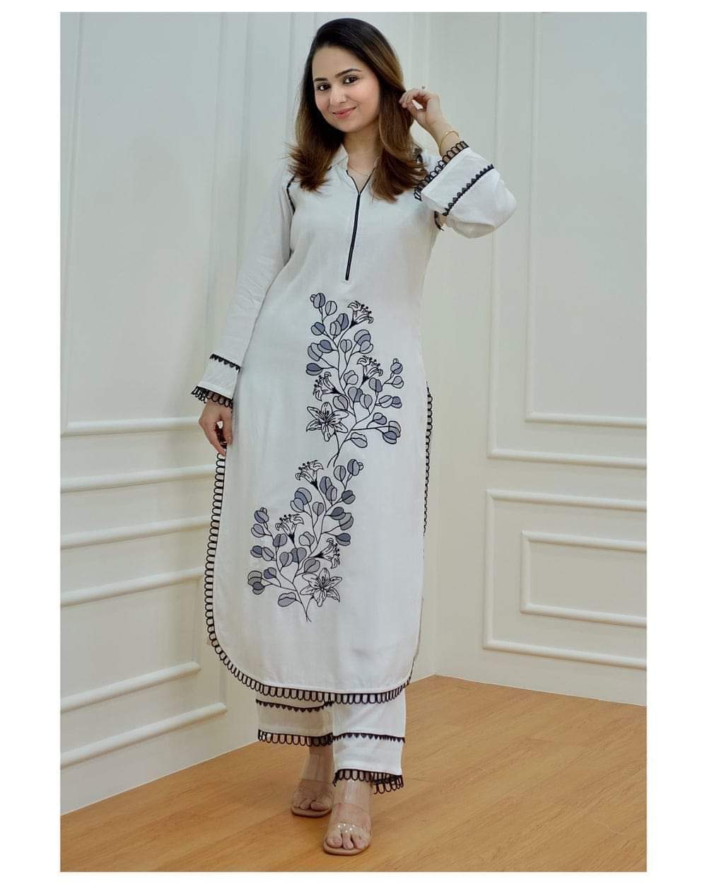 Organdi cotton two piece
