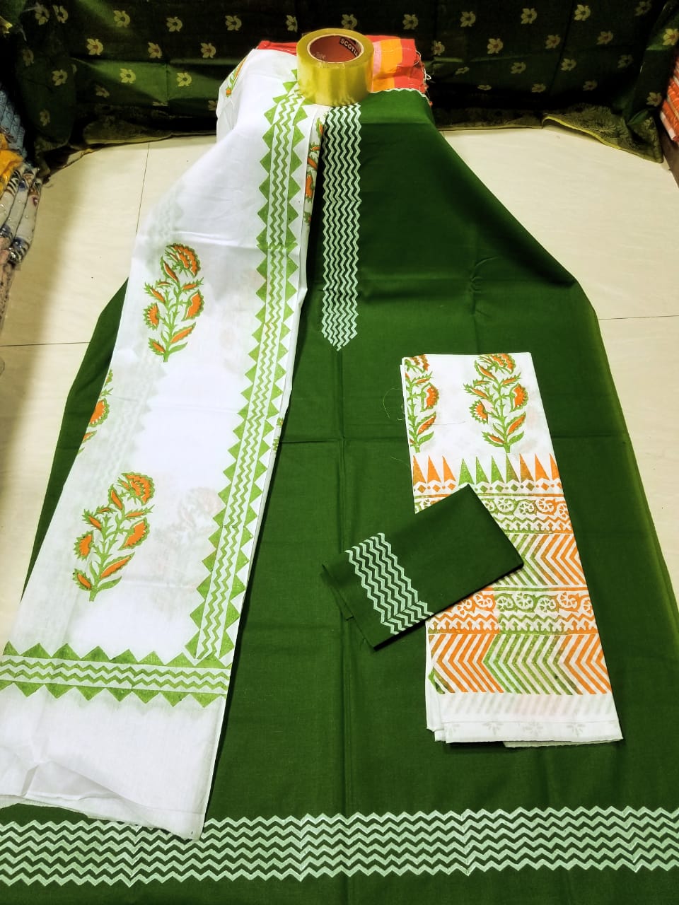 নিউ ব্লক প্রিন্ট থ্রি পিস
