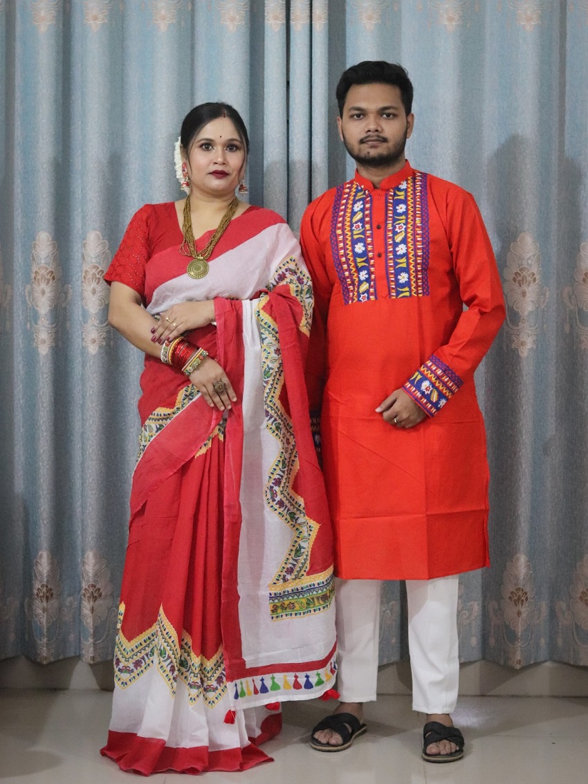 Sharee Panjabi Couple Set