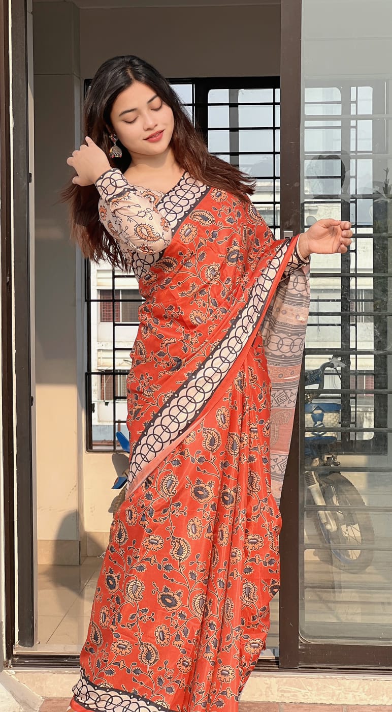 Digital Print Sharee with Blouse Piece