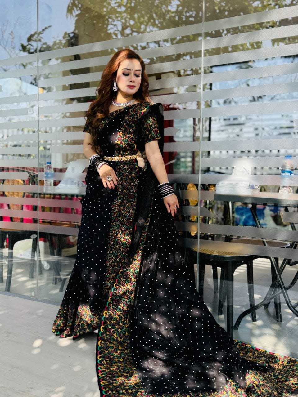 Dhupian Silk Sharee with Blouse Piece