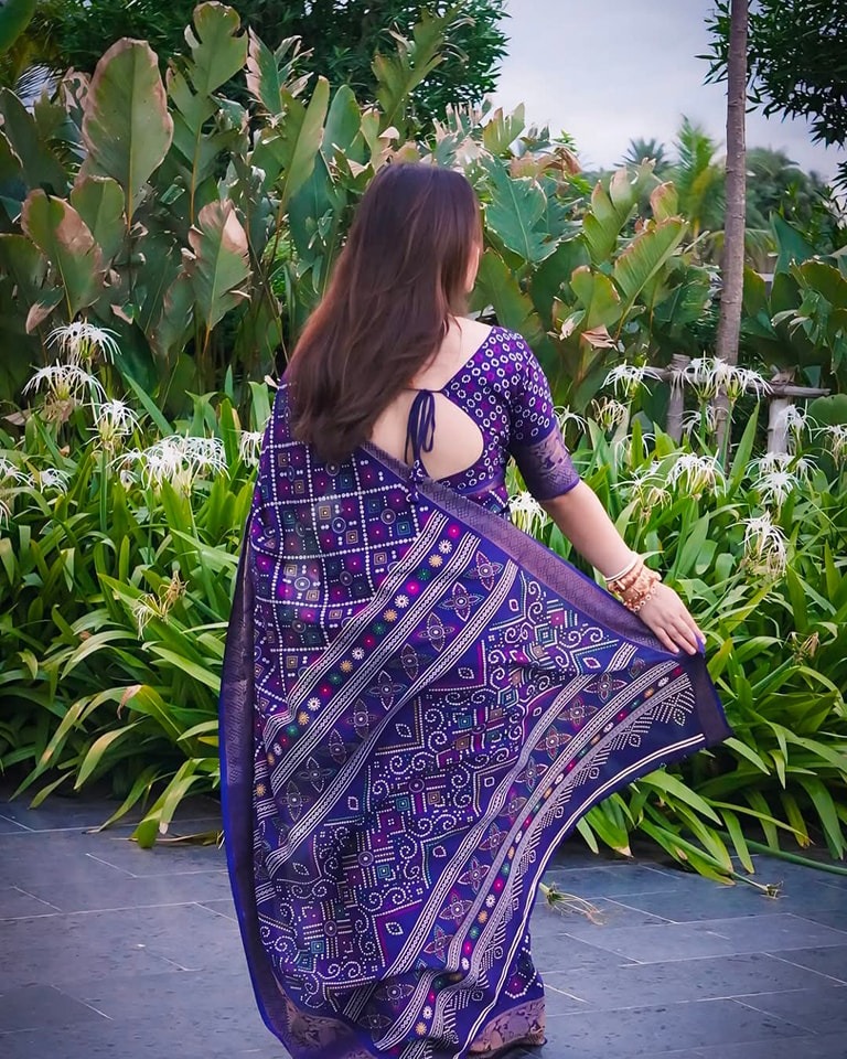 Half Silk Saree with Blouse Piece