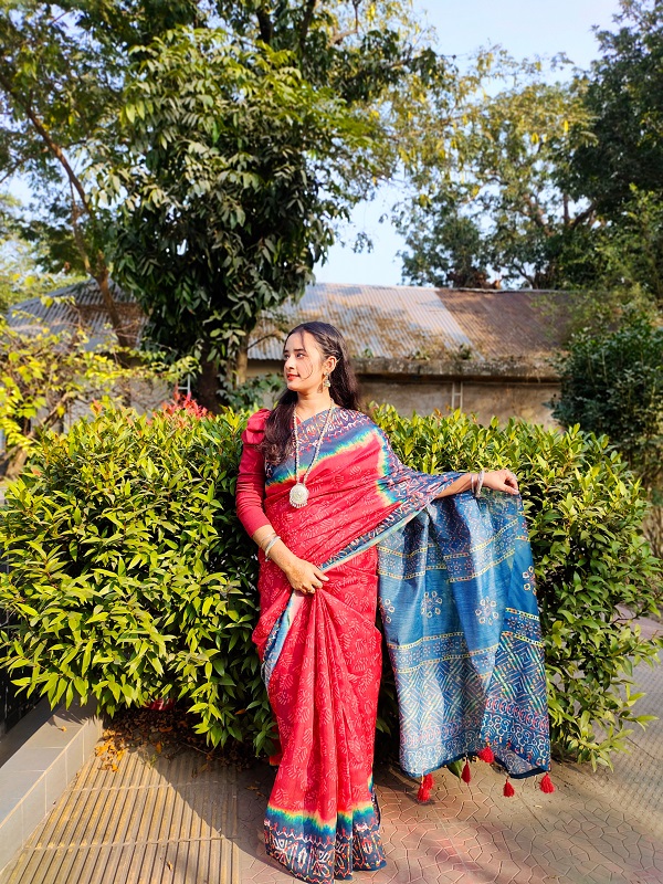 Digital Print Sharee with Blouse Piece
