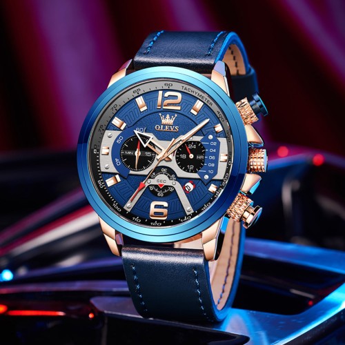 Olevs 9915 – Rose Gold Black