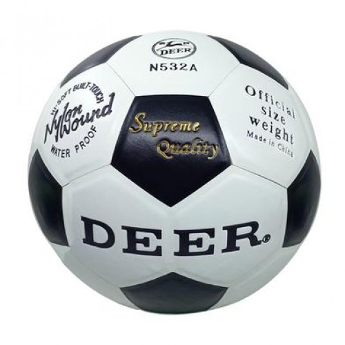 Football size 5- DEER- Black and White - Football