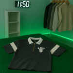 🖤 NIKE Style Half Zip Ribbed Polo T-Shirt