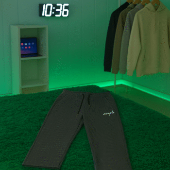 🖤 Ample Ribbed Relaxed Fit Pants